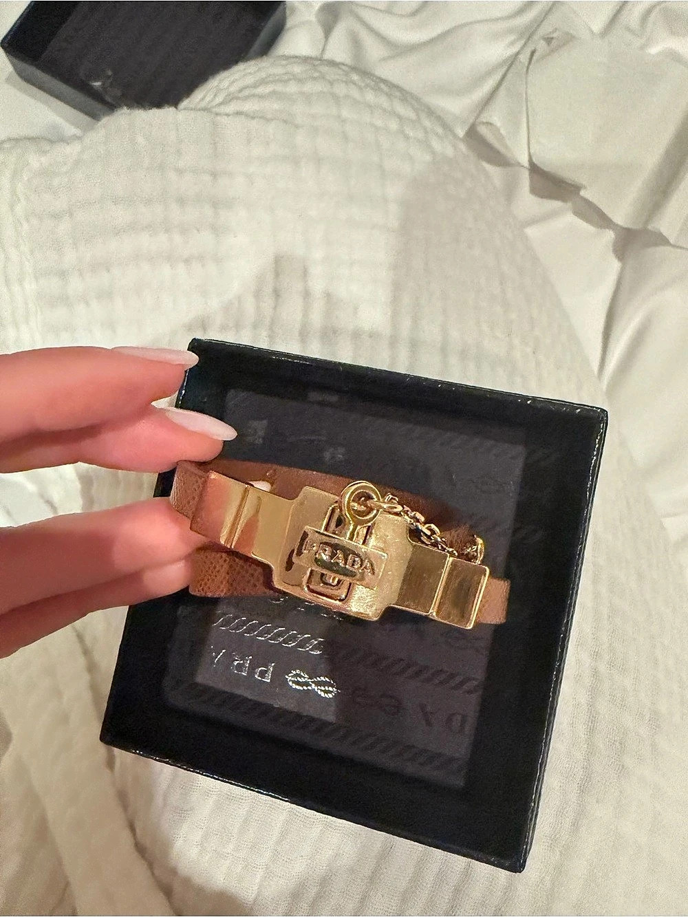 Prada Brown & Gold Bracelet -New